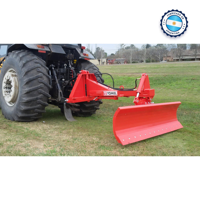 Hoja nivelaroda, para tractor, cilindro hidraulico, ancho 2.1 metros, giro 180°, para trabajar reversa - Marca YOMEL