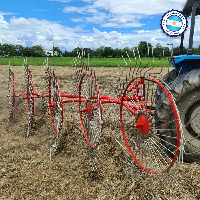 Rastrillo henificacion para tractor, 2.82m de ancho - Marca YOMEL