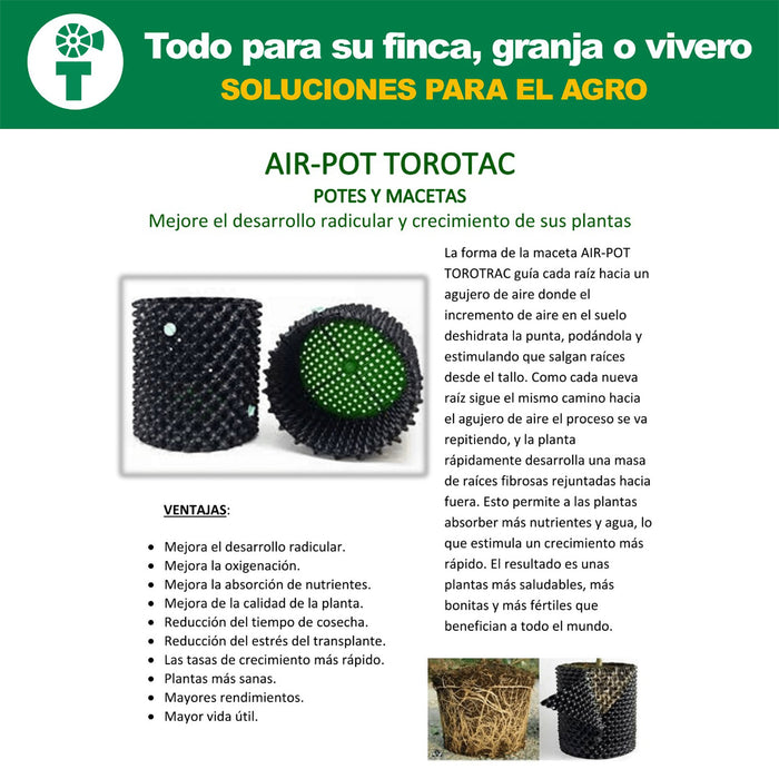 Airpot Maceta reutilizable arboles - Torotrac